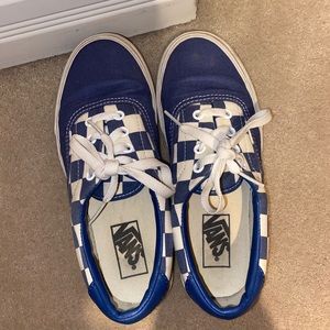 Blue Checkered Vans
